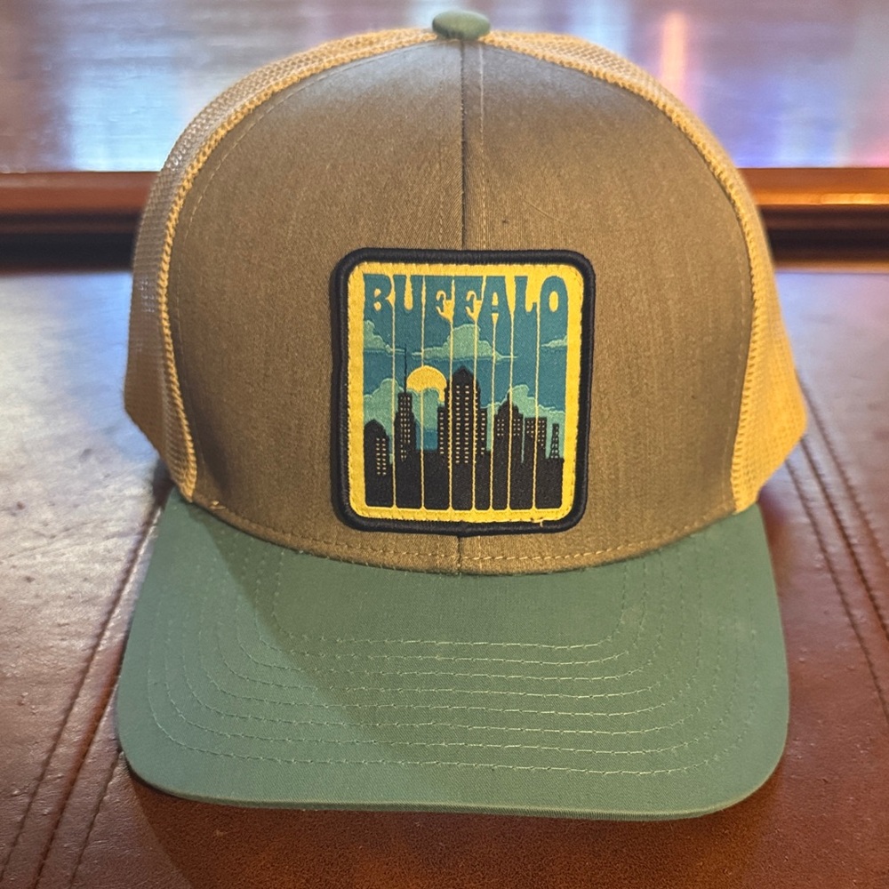 Buffalo NY Gray and Blue Trucker Hat